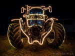 Traktor beleuchtet