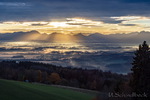 Hohenpeißenberg Sonnenaufgang, Nebel