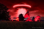 Erdfunkstelle Raisting Night of light Ufo1