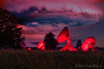 Erdfunkstelle Raisting Night of light Ufo2