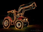 Traktor beleuchtet