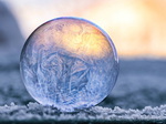 gefrorene Seifenblase