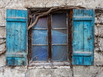 altes, Fenster zugewachsen
