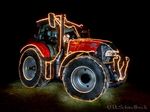 Traktor beleuchtet